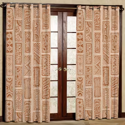 پرده مدل آجری هازان پانچی کد 1950 سایز 140x200 سانتی متر