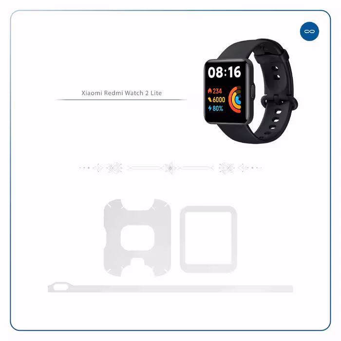 برچسب ماهوت طرح Matte-White مناسب برای ساعت هوشمند شیائومی Redmi Watch 2 Lite