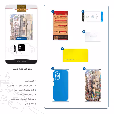 برچسب پوششی ماهوت مدل City of Delhi-FullSkin مناسب برای گوشی موبایل آنر X7