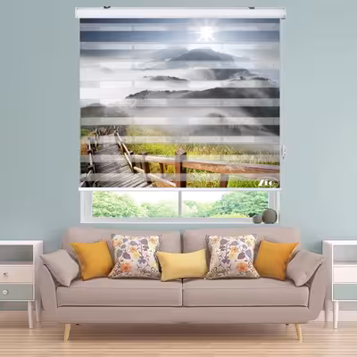  پرده زبرا زیو مدل L5016 سایز 100x280 سانتی متر