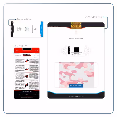 برچسب پوششی ماهوت مدل Army-Pink مناسب برای تبلت سامسونگ Galaxy Tab A 8.0 2019 T295