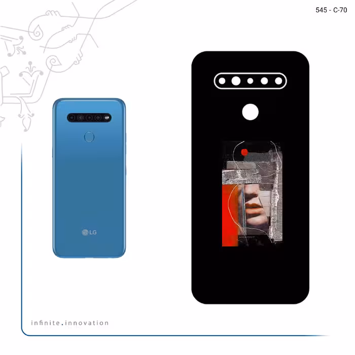 برچسب پوششی ماهوت مدل Collage of Mouth مناسب برای گوشی موبایل ال جی K41s