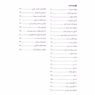 کتاب لذت نواختن گیتار مدرن ترین روش آموزش گیتار اثر مجید احمدی انتشارات پنج خط جلد 1و 2