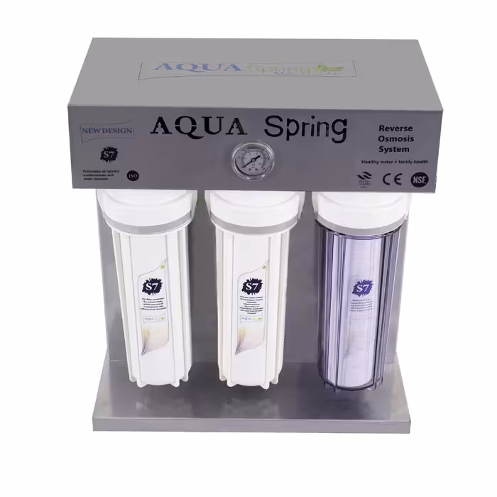 دستگاه تصفیه کننده آب آکوآ اسپرینگ مدل RO-S7-KZ 7003 به همراه فیلتر مجموعه 3 عددی
