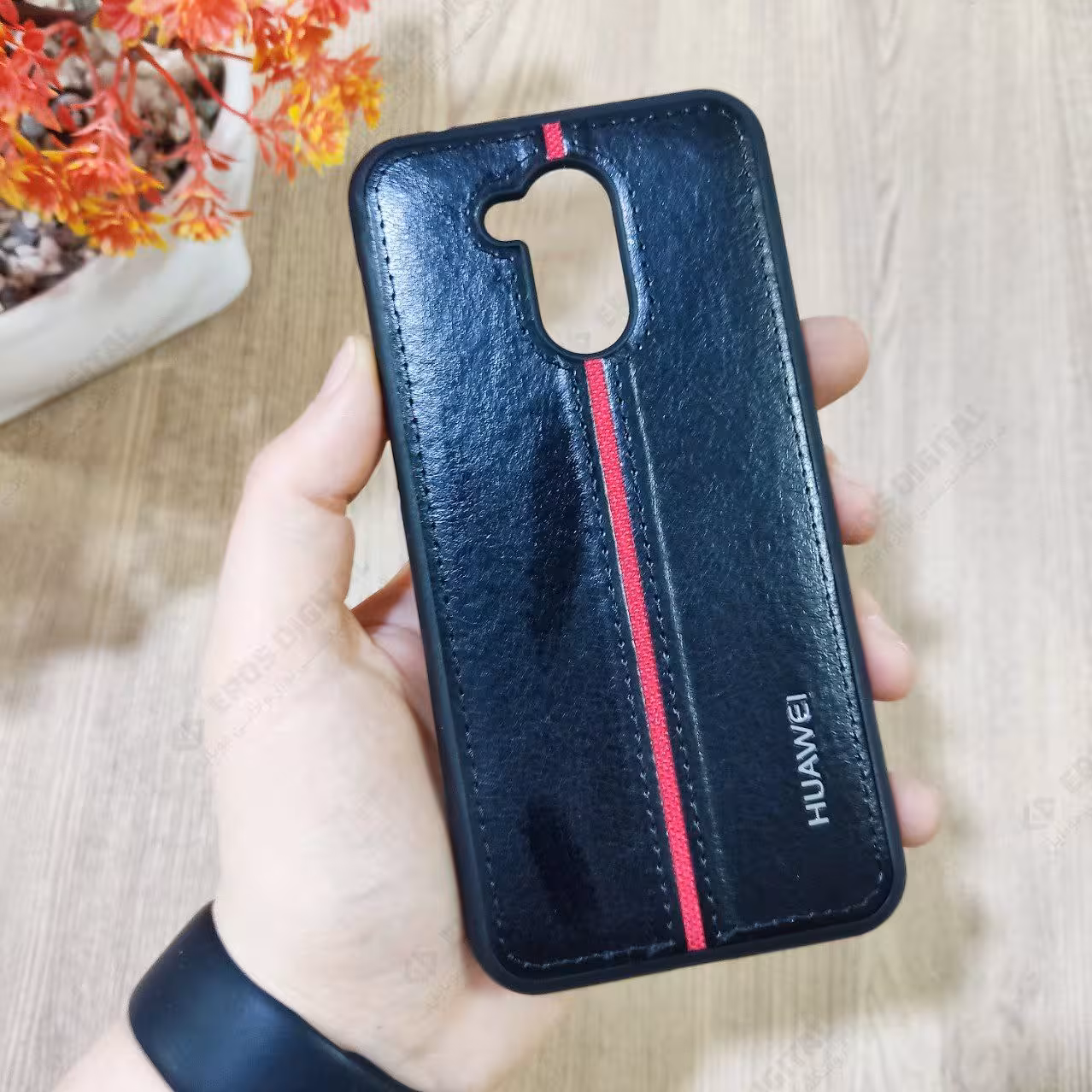 قاب گوشی Huawei Honor 6A مدل پشت چرم با لوگو