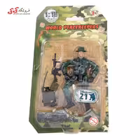 اکشن فیگور سرباز کوچک با تجهیزات نظامی برند ام اند سی WORLD PEACEKEEPERS