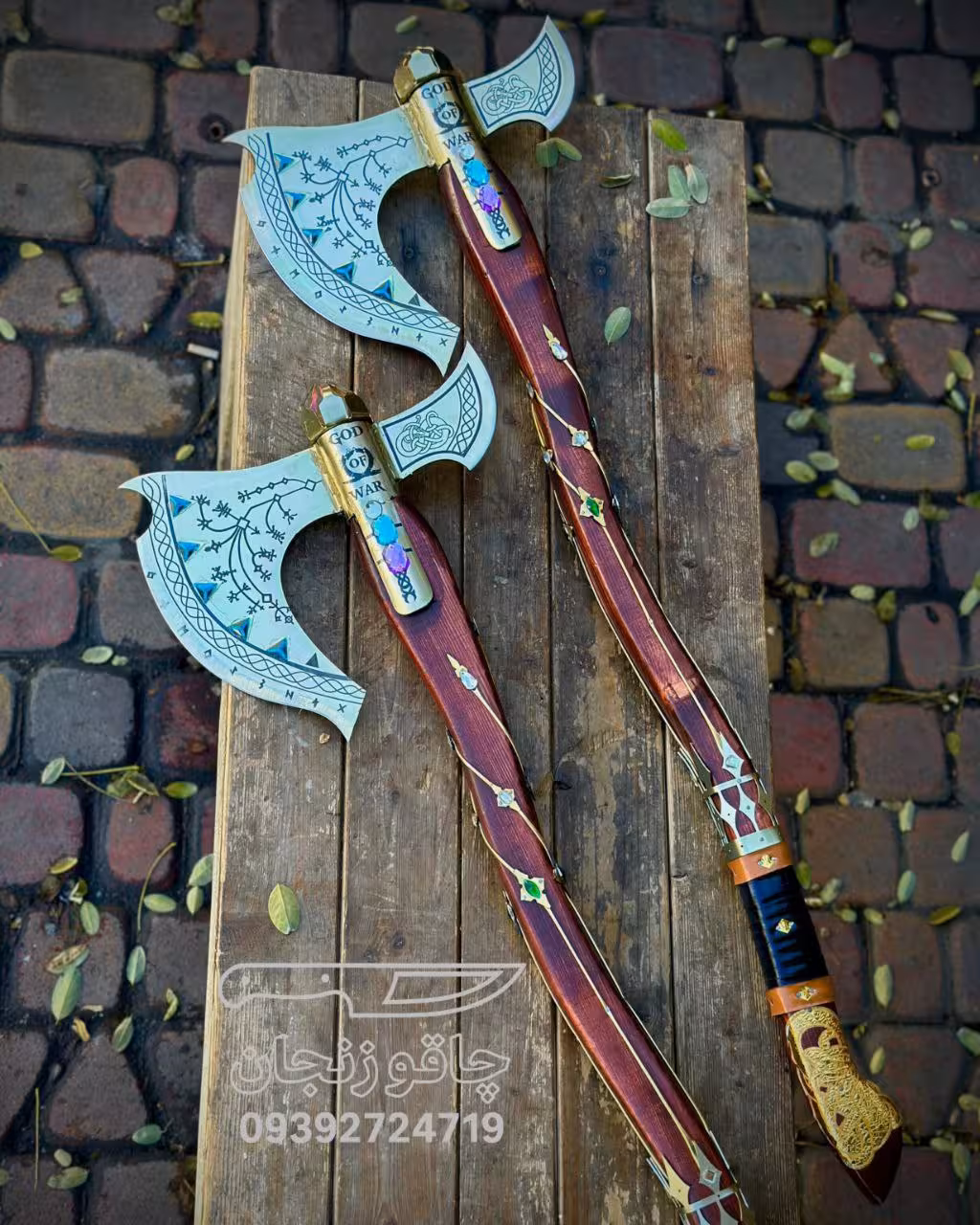 تبر تاجدار نگینی مخصوص دکور بسیار زیبا صفر تا صد دستساز