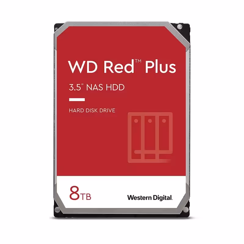 هارد دیسک اینترنال وسترن دیجیتال مدل RED PLUS WD80EFBX ظرفیت 8 ترابایت