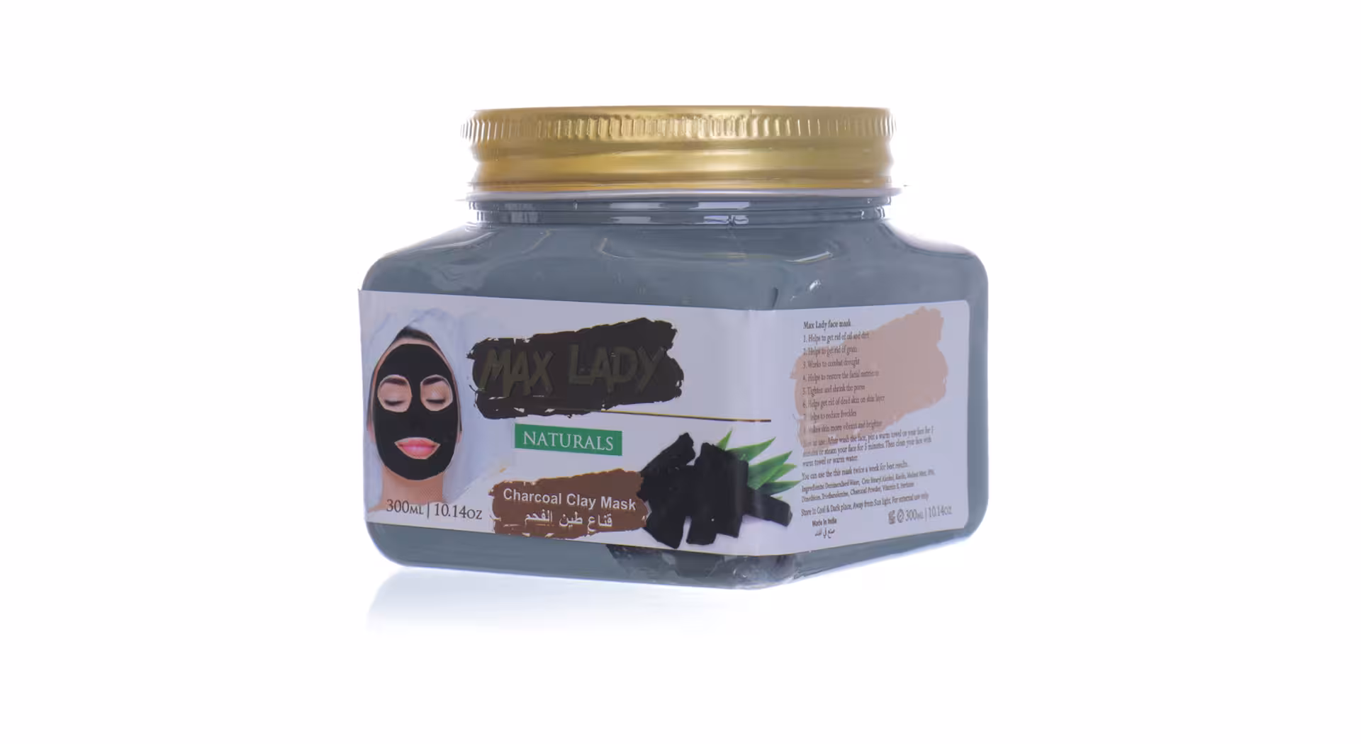 ماسک گچی زغال خاک رس مکس لیدی 300ml