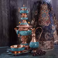 سماور فیروزه کوبی نفیس