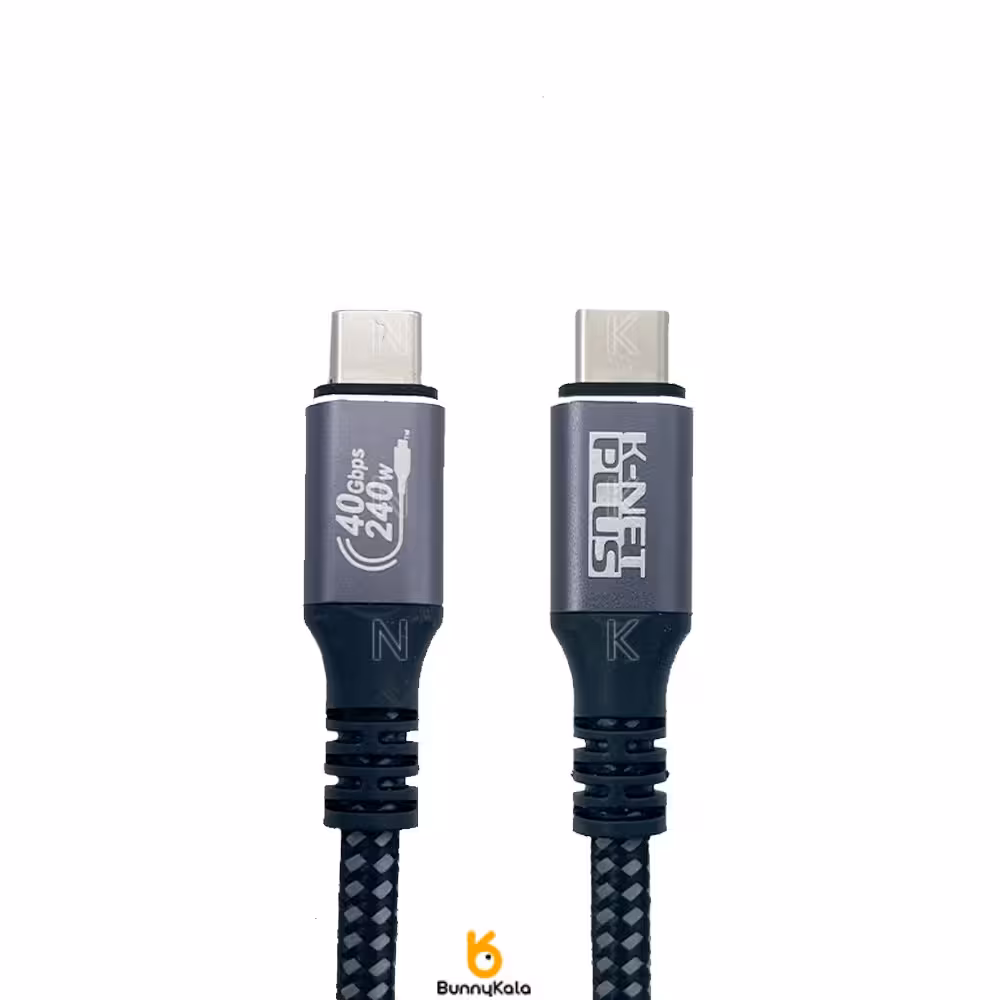 کابل تایپ سی انتقال تصویر v4 کی نت پلاس مدل KP-CUCM4010 طول 1 متر