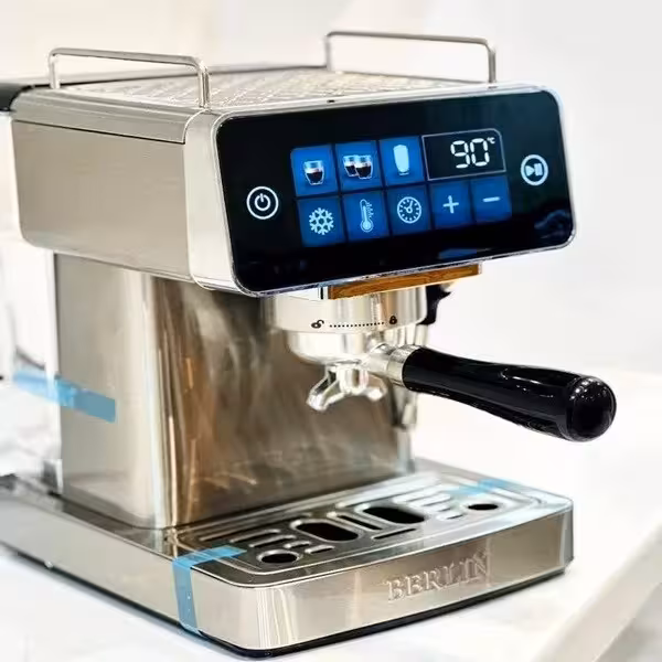 اسپرسو ساز 20بار برلین مدل 1450خودکار 1350 وات تک کاپ و پمپ ایتالیا
