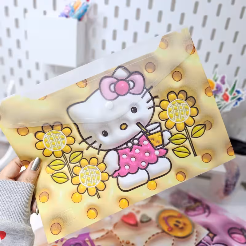 پوشه اکلیلی دکمه دار فانتزی