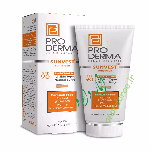 کرم ضد آفتاب و ضد چروک بدون رنگ پرودرما SPF90