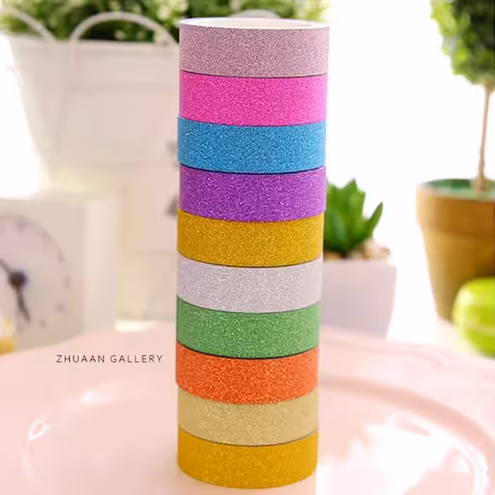 چسب واشی رنگی اکلیلی شاین دار