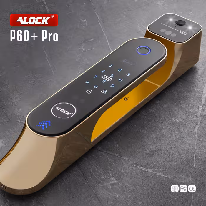 قفل اثر انگشتی دیجیتال و دستگیره تشخیص چهره ALOCK مدل P60  Pro G 2023
