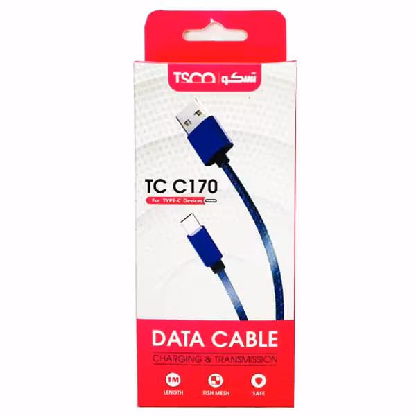 کابل شارژ و دیتای 1 متری تسکو مدل TC C170