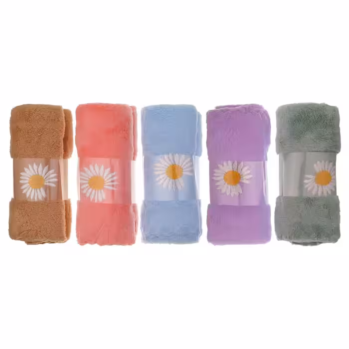 دستمال نظافت خانه و آشپزخانه میکروفایبر مدل گل بابونه مجموعه 5 عددی | کالا مکس