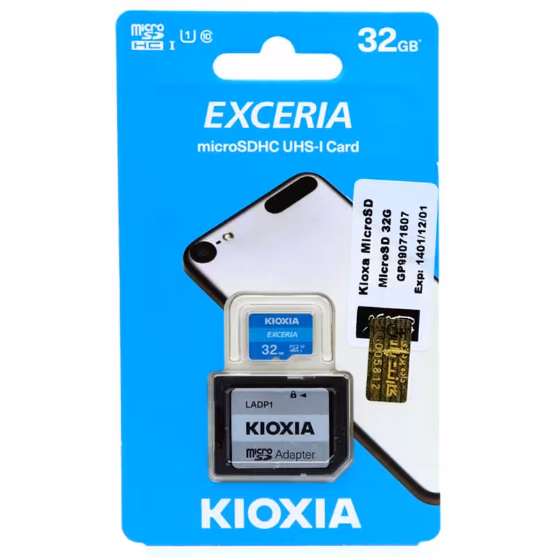 رم میکرو 32 گیگ کیوکسیا Kioxia EXCERIA U1 C10 100MB/s   خشاب