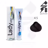 رنگ مو لیدی کالر Lady color شماره 4.5 حجم 100 میلی لیتر رنگ قهوه ای ماهاگونی