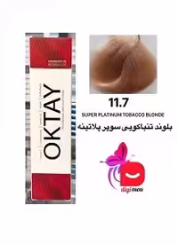 رنگ موی اکتای طیف سوپر پلاتینه شماره 11.7 رنگ بلوند تنباکویی سوپر پلاتینه