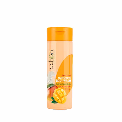شامپو بدن کرمی شیر و انبه شون|Schon Mango and Milk Nutri Cream Body Wash