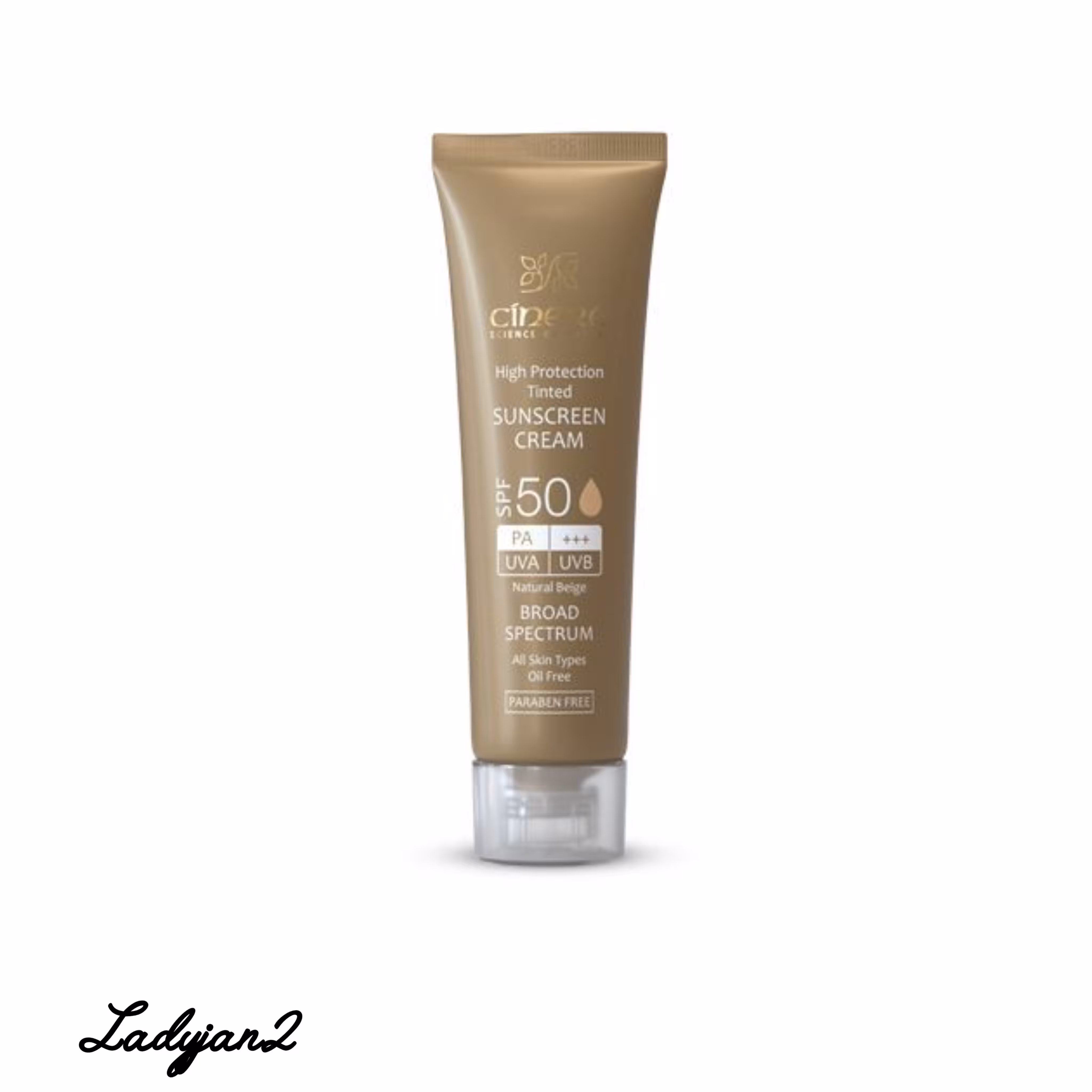 کرم ضد آفتاب رنگی SPF50 (بژ طبیعی) سینره انواع پوست