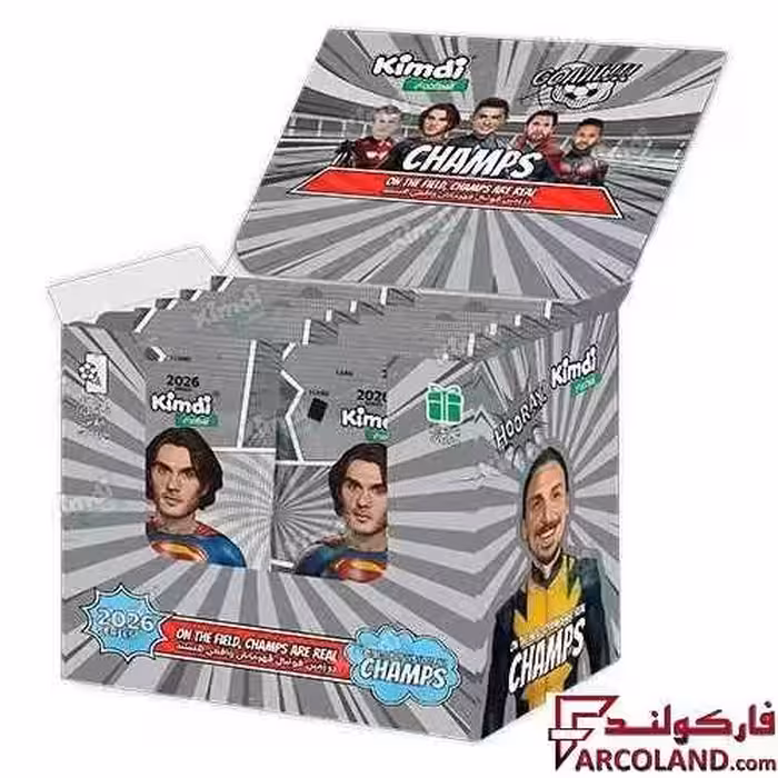 کیمدی کارت فوتبال چمپس مدل Champs 2026 بسته 30 عددی