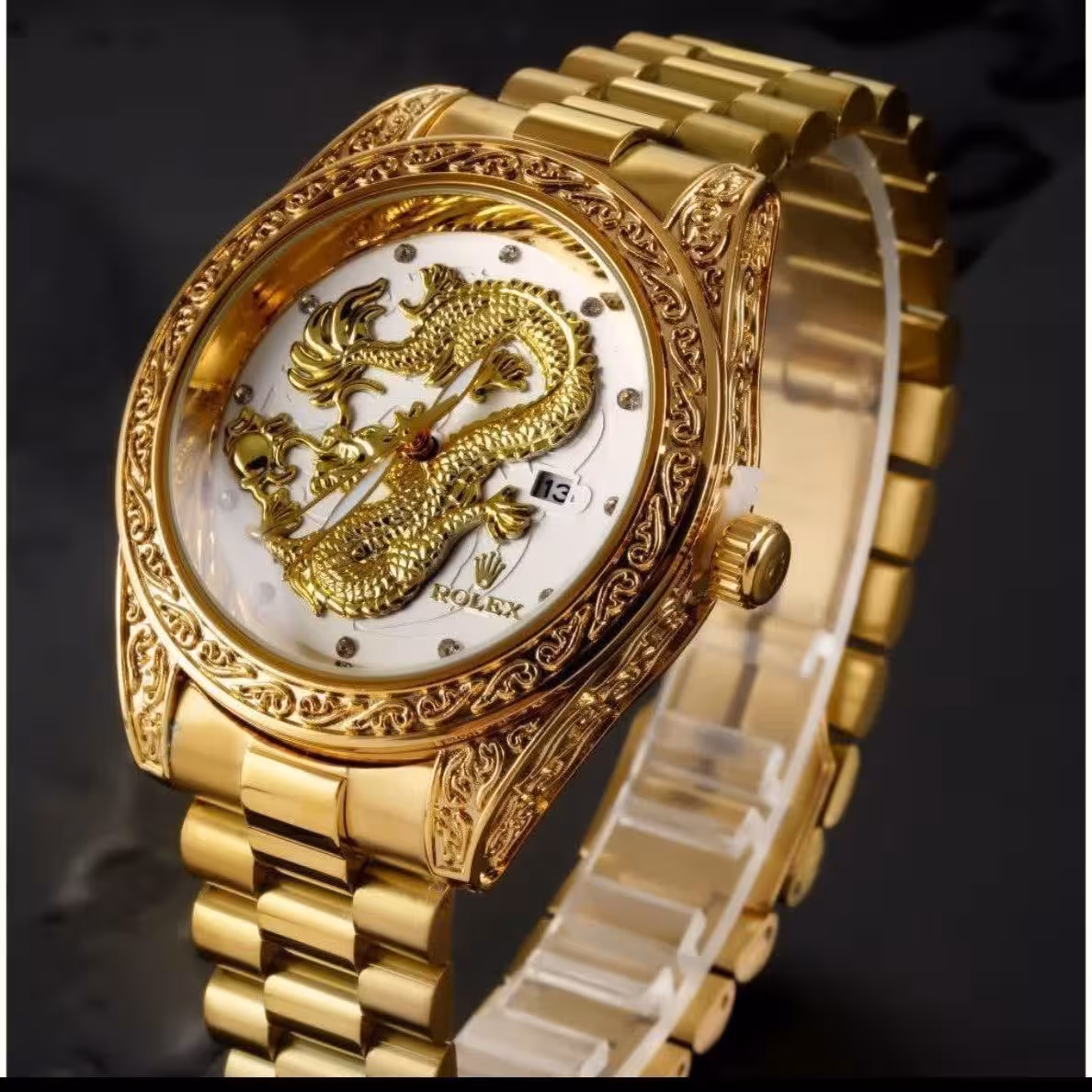 ساعت شرکتی درجه یک دارای روز شمار بند استیل 