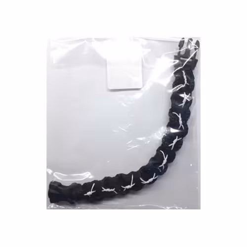 دستبند پاراکورد طرح سیم خاردار مشکی سفید