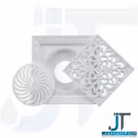 کفشور سفید زاماک 12/5*12/5 با خروجی 60-80 میلی متر جهانیار طرح بولونیا