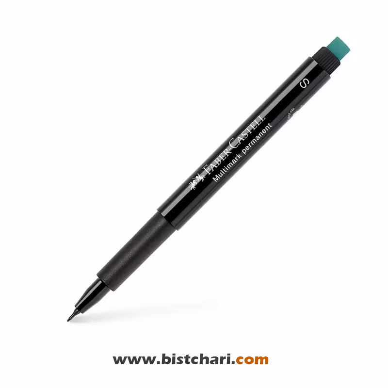 ماژیک مشکی مولتی مارک پرمننت سایز S برند فابر کاستل Faber-Castell