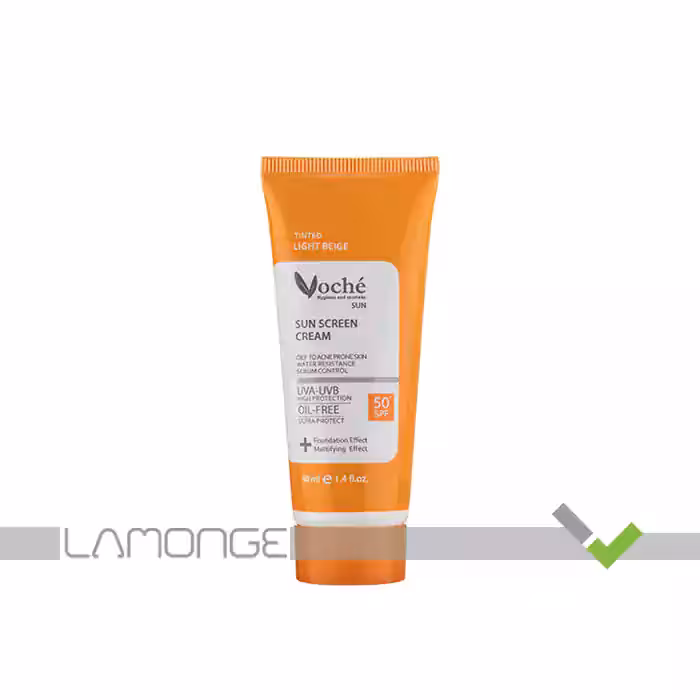 کرم ضد آفتاب رنگی وچه SPF50 مناسب پوست چرب حجم 40 میلی لیتر