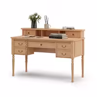 میز تحریر و صندلی چوب بلوط بالسا