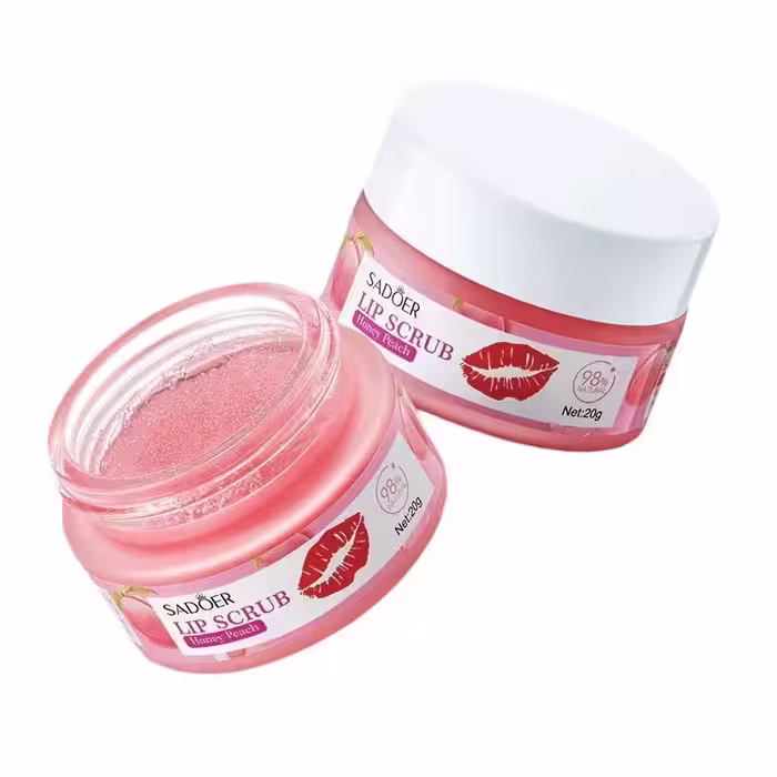 اسکراب لب آبرسان و مرطوب کننده سادور Sadoer رایحه هلو Honey Peach حجم 20g
