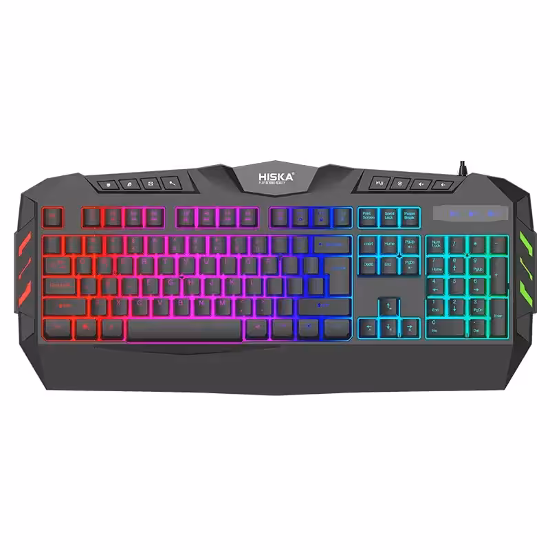 کیبورد مخصوص بازی هیسکا مدل HX-KEG400 RGB