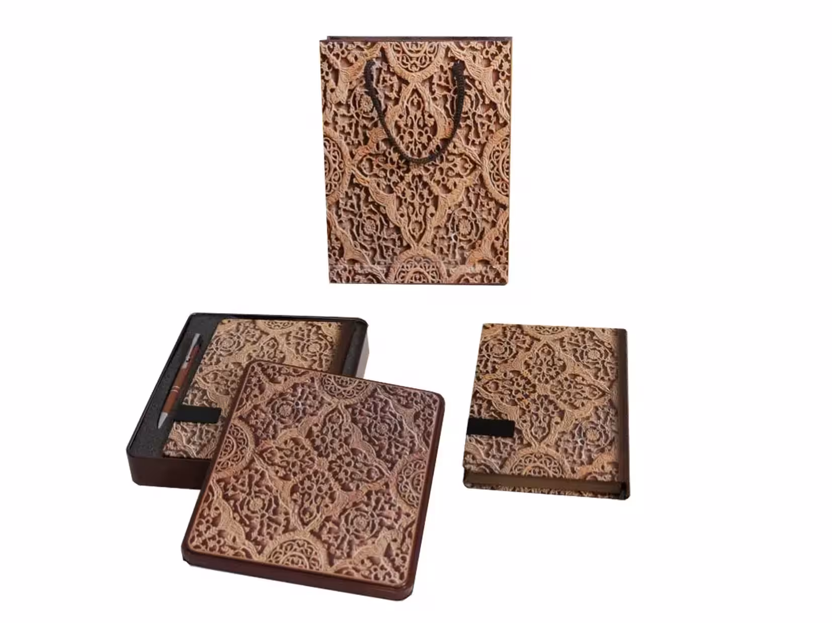 ست جعبه فلزی سررسید و خودکار کد Se-Sh091