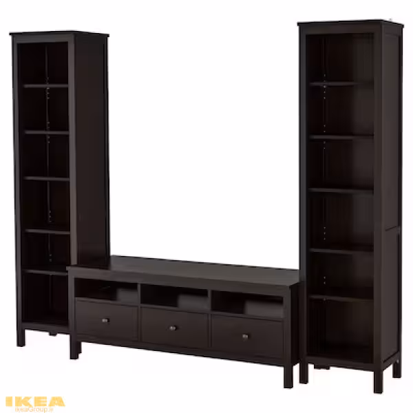 میز تلویزیون و بوفه مشکی قهوه ای مدل HEMNES | برند ایکیا | ارسال 15 الی 20 روز کاری