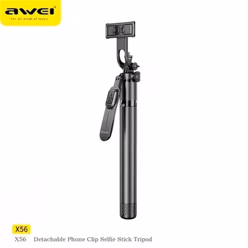 مونوپاد و سه پایه شاتر دار اوی Awei X56 Selfie Stick