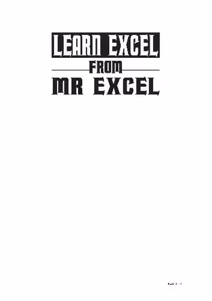 خرید و دانلود نسخه کامل کتاب Learn Excel from Mr. Excel: 277 Excel Mysteries Solved