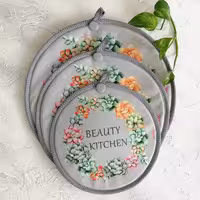 ست 3تایی دمکنی مخمل فروزان - طرح 26