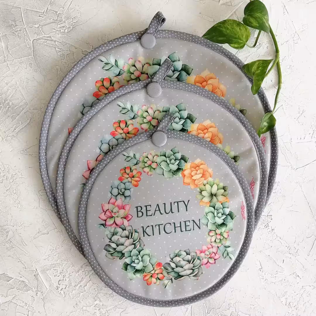 ست 3تایی دمکنی مخمل فروزان - طرح 26