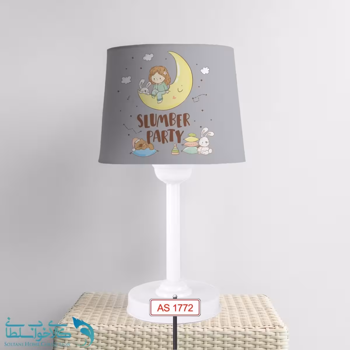 آباژور اتاق کودک طرح ماه کد A1772