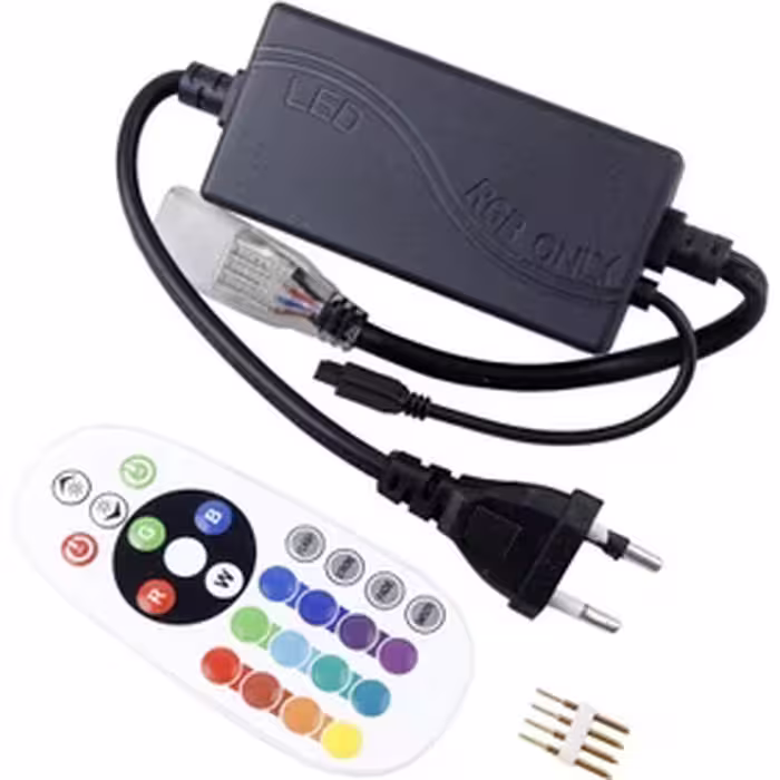 ریموت کنترل ریسه LED RGB 5050، مدل تخم مرغی، کد 61
