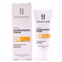 کرم ضد آفتاب  SPF50 مناسب پوست خشک و حساس بژ طلایی شماره 30 بیزانس 40 میلی لیتر