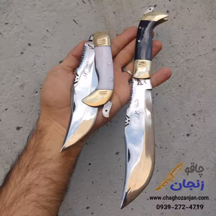 نیم غلاف دنده ای رشیدنیا | ساخت زنجان دو رنگ سفید و مشکی