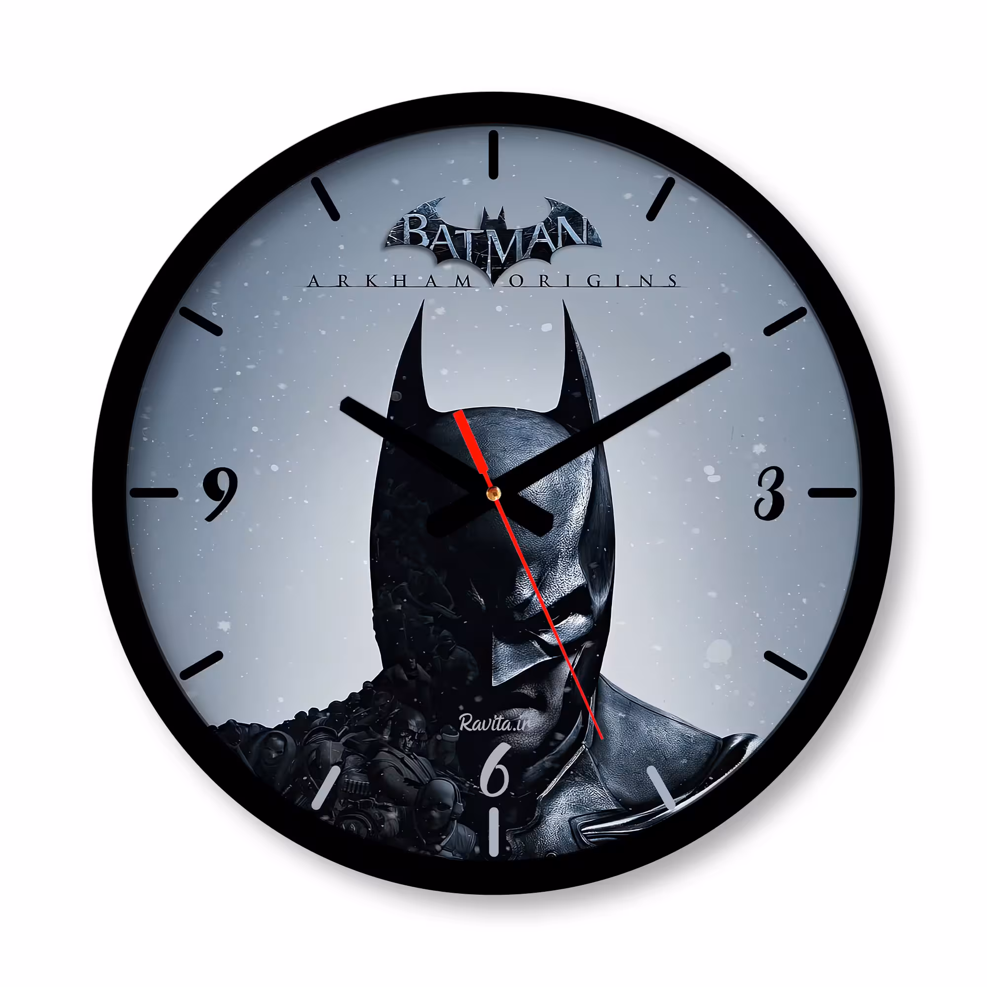 ساعت دیواری بزرگ راویتا طرح بتمن کد 430