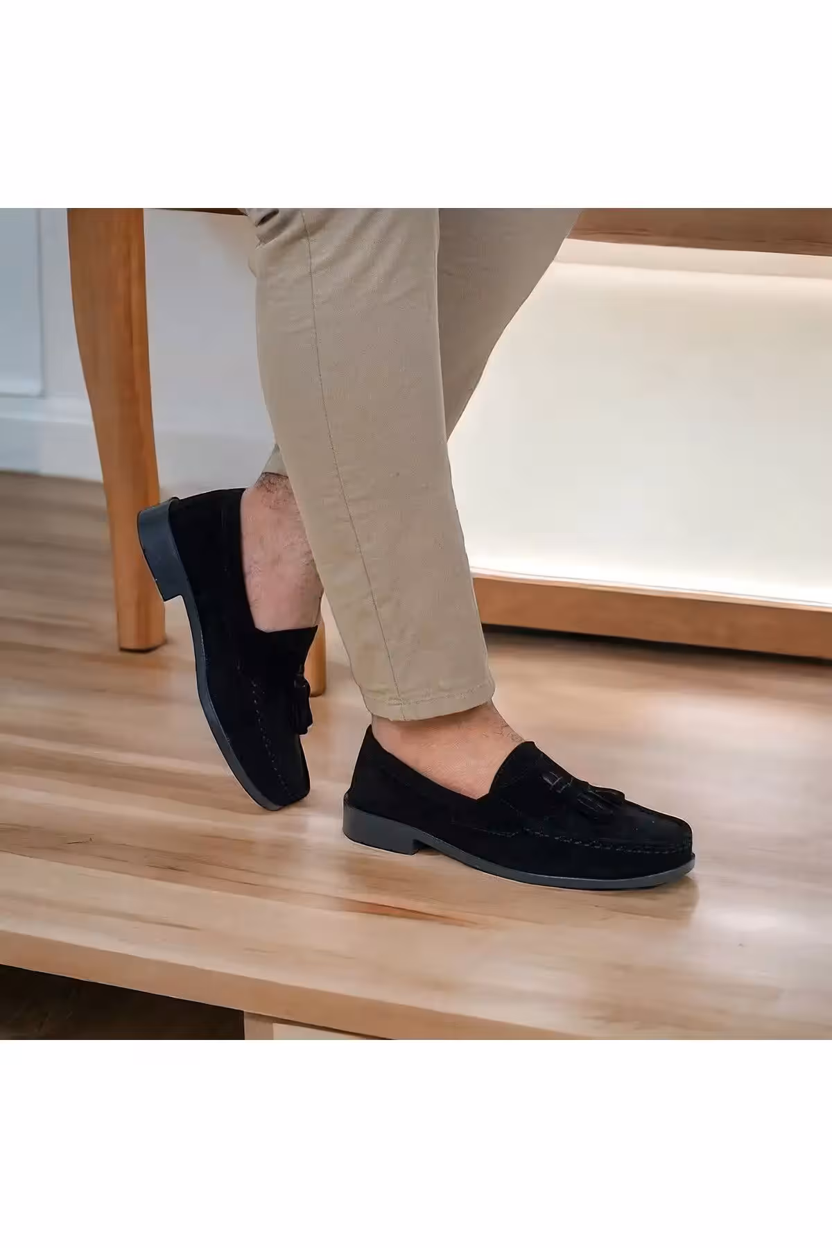 کفش مردانه کلاسیک جیر نوبوک مشکی – 683