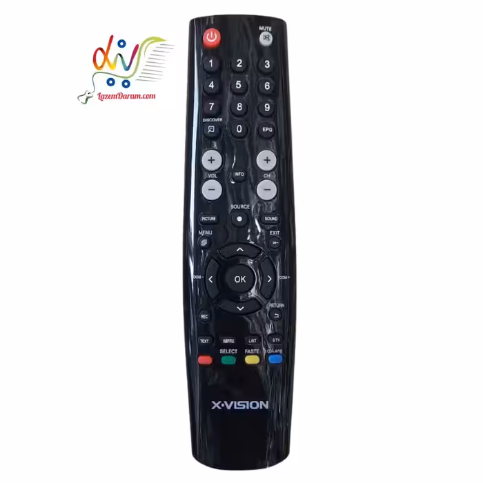 کنترل تلویزیون ایکس ویژن موسی سه نوشته
