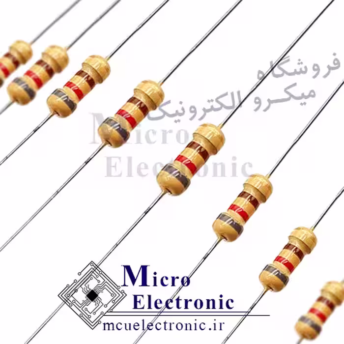 مقاومت 820 اهم 1/4 وات بسته ی 50 عددی
